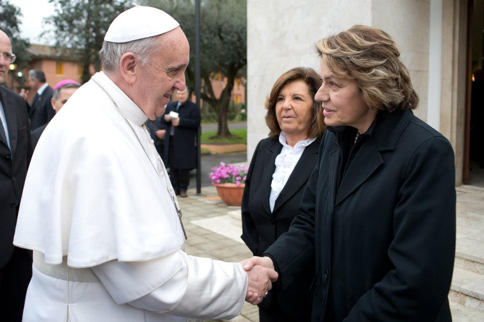 Caterina Chinnici con Papa Francesco I